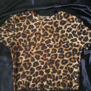 SOLD🚫Leopard Zara crop top